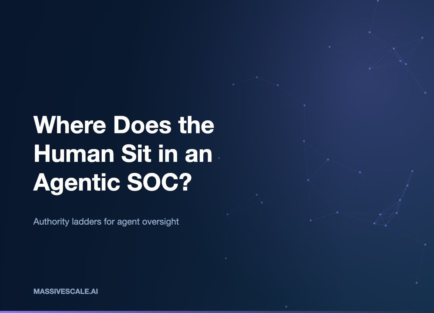 Where Does the Human Sit in an Agentic SOC?