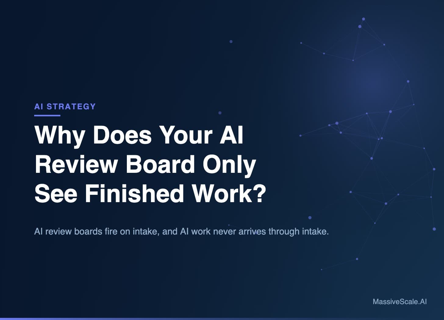 Why Does Your AI Review Board Only See Finished Work?