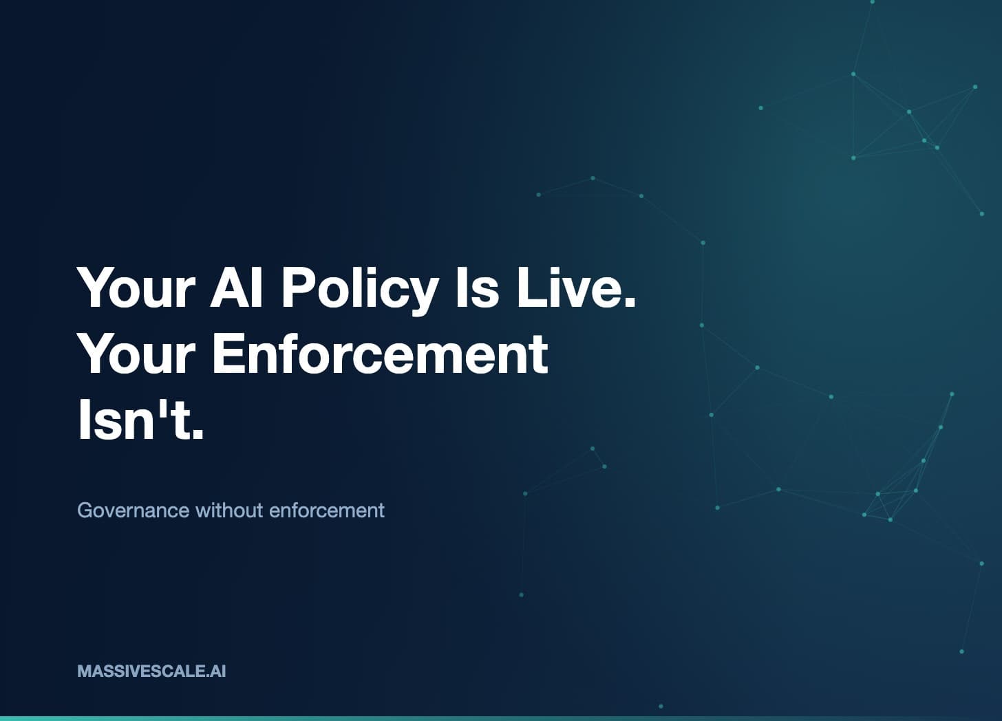 Your AI Policy Is Live. Your Enforcement Isn't.