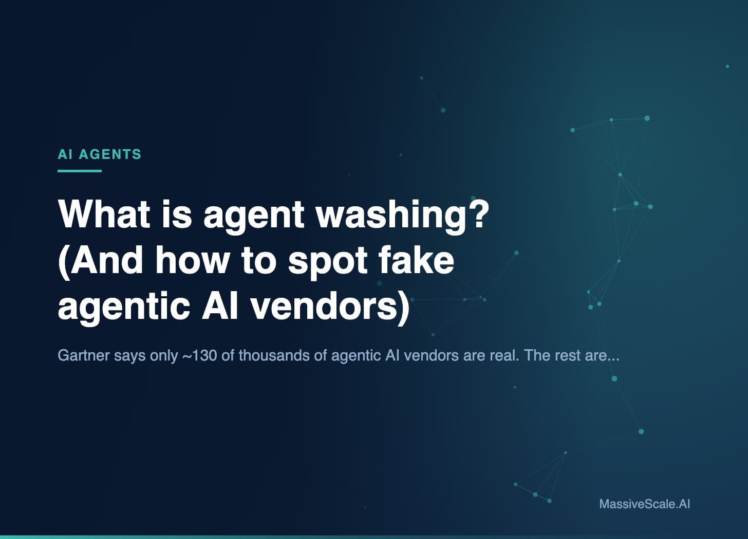 Hero: What is agent washing? (And how to spot fake agentic AI vendors)
